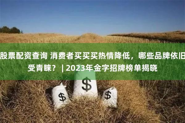 股票配资查询 消费者买买买热情降低，哪些品牌依旧受青睐？ | 2023年金字招牌榜单揭晓
